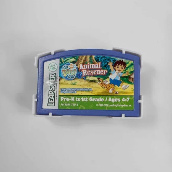 Leap Frog Leapster Go Diego Animal Rescuer Pre K 1st Grade Learning Game - Picture 2 of 3